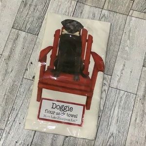Doggie flour sack towel by Mary lake Thomason